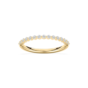 Melodie 1/5 ctw Round Lab Grown Diamond Shared Prong Stackable Band