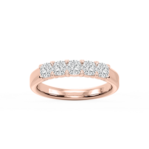 Kate Cushion Lab Grown Diamond 5-Stone V-Prong Anniversary Band
