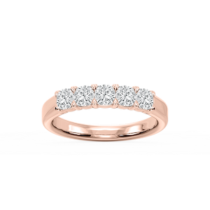 Kate Cushion Lab Grown Diamond 5-Stone V-Prong Anniversary Band