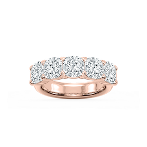 Kate Cushion Lab Grown Diamond 5-Stone V-Prong Anniversary Band
