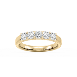 Kate Cushion Lab Grown Diamond 5-Stone V-Prong Anniversary Band