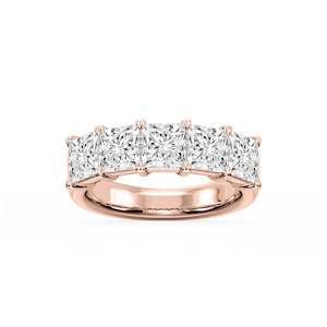 Kate Princess Lab Grown Diamond 5-Stone V-Prong Anniversary Band