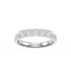 Kate Princess Lab Grown Diamond 5-Stone V-Prong Anniversary Band