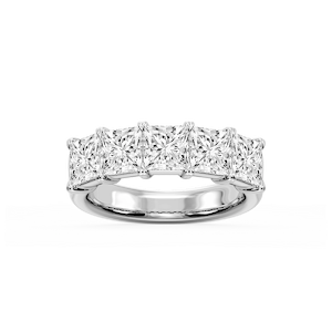 Kate Princess Lab Grown Diamond 5-Stone V-Prong Anniversary Band