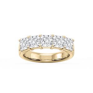 Kate Princess Lab Grown Diamond 5-Stone V-Prong Anniversary Band
