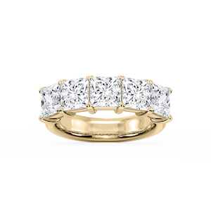 Kate Princess Lab Grown Diamond 5-Stone V-Prong Anniversary Band