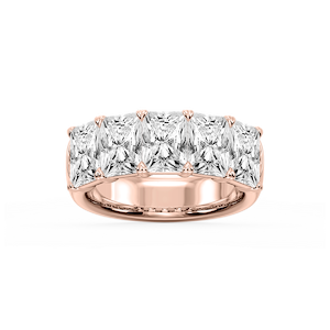 Kate Radiant Lab Grown Diamond 5-Stone V-Prong Anniversary Band