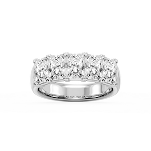 Kate Radiant Lab Grown Diamond 5-Stone V-Prong Anniversary Band