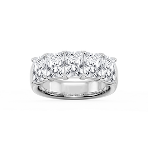 Kate Radiant Lab Grown Diamond 5-Stone V-Prong Anniversary Band