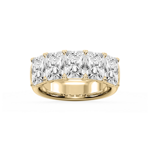 Kate Radiant Lab Grown Diamond 5-Stone V-Prong Anniversary Band