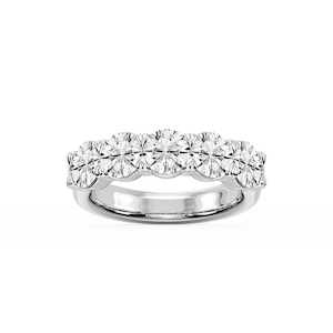 Kate Round Lab Grown Diamond 5-Stone V-Prong Anniversary Band