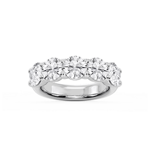 Kate Round Lab Grown Diamond 5-Stone V-Prong Anniversary Band