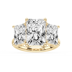Lola Radiant Lab Grown Diamond Three Stone Engagement Ring