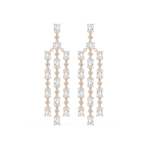 6 ¹⁄₅ ctw Lab Grown Diamond Long Geometric Drop Earrings