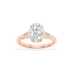 Lorelai Oval Lab Grown Diamond Vintage Bezel Engagement Ring