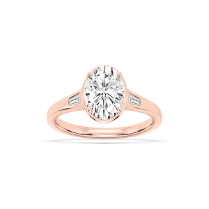 Lorelai Oval Lab Grown Diamond Vintage Bezel Engagement Ring