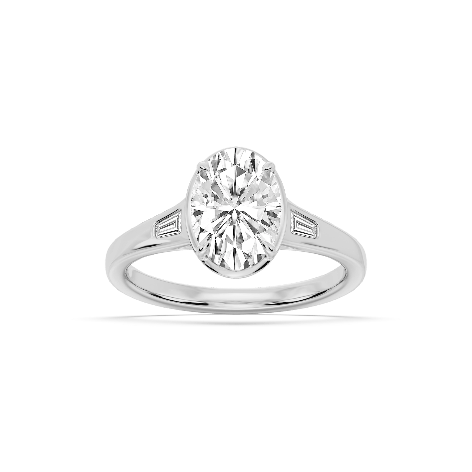 Lorelai Oval Lab Grown Diamond Vintage Bezel Engagement Ring