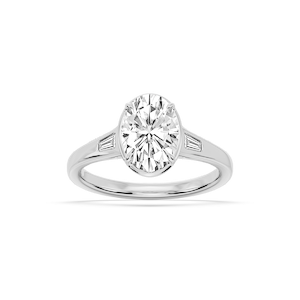 Lorelai Oval Lab Grown Diamond Vintage Bezel Engagement Ring