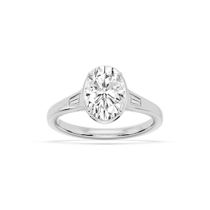 Lorelai Oval Lab Grown Diamond Vintage Bezel Engagement Ring