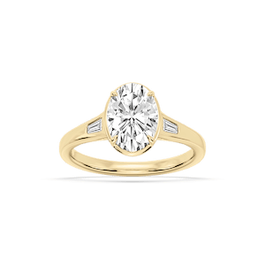 Lorelai Oval Lab Grown Diamond Vintage Bezel Engagement Ring