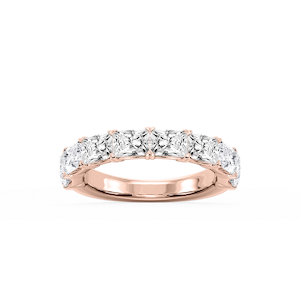 Mae Radiant Lab Grown Diamond East West V-Prong Anniversary Band