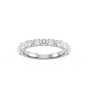 Mae Radiant Lab Grown Diamond East West V-Prong Anniversary Band