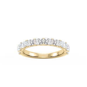 Mae Radiant Lab Grown Diamond East West V-Prong Anniversary Band