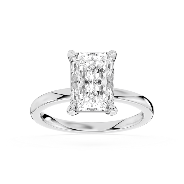 Maggie 2 ctw Radiant Lab Grown Diamond Claw Prong Solitaire Engagement ...