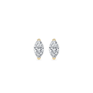 Marquise Lab Grown Diamond Chevron Stud Earrings