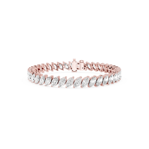 Marquise Lab Grown Diamond Offset Tennis Bracelet