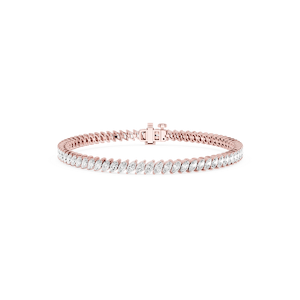 Marquise Lab Grown Diamond Offset Tennis Bracelet