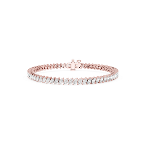 Marquise Lab Grown Diamond Offset Tennis Bracelet
