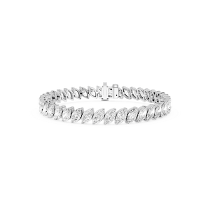 Marquise Lab Grown Diamond Offset Tennis Bracelet