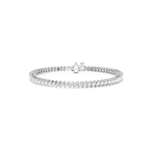 Marquise Lab Grown Diamond Offset Tennis Bracelet