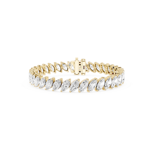 Marquise Lab Grown Diamond Offset Tennis Bracelet