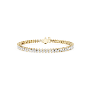 Marquise Lab Grown Diamond Offset Tennis Bracelet