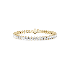 Marquise Lab Grown Diamond Offset Tennis Bracelet