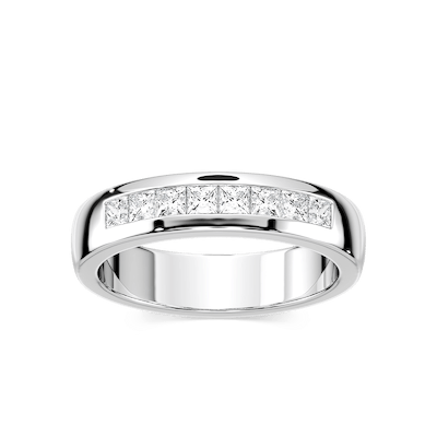 Melanie 2/5 ctw Princess Lab Grown Diamond Channel Set Wedding Band