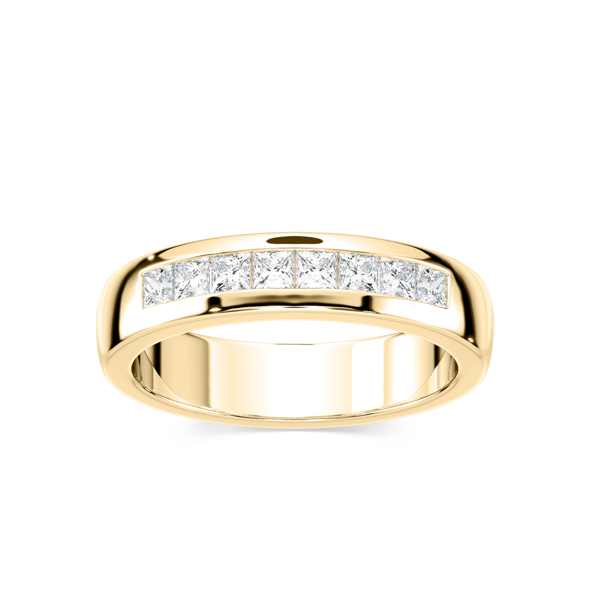 Melanie 2/5 ctw Princess Lab Grown Diamond Channel Set Wedding Band