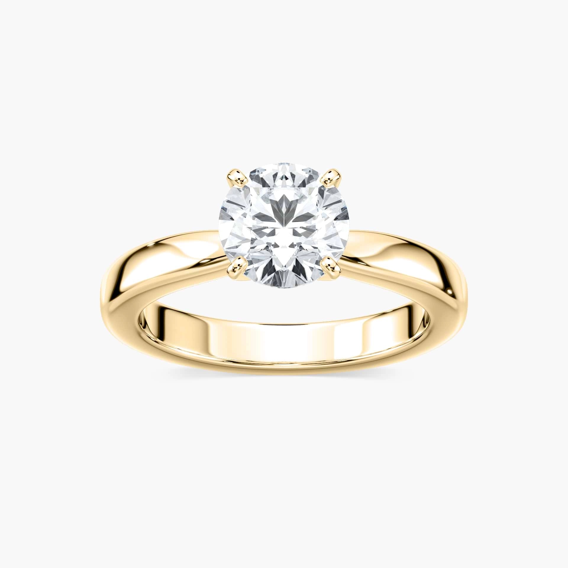 Riley Lab Grown Diamond Tapered Solitaire Engagement Ring