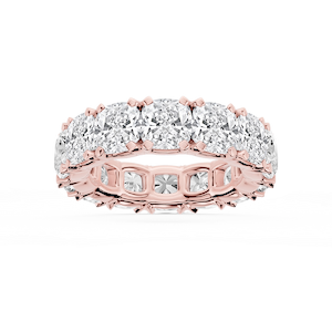 Morgan Cushion Lab Grown Diamond Classic Four Prong Eternity Band