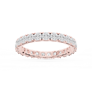 Morgan Cushion Lab Grown Diamond Classic Four Prong Eternity Band