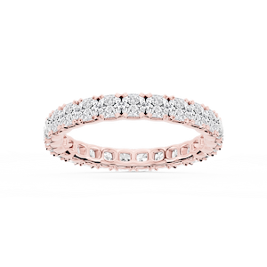 Morgan Cushion Lab Grown Diamond Classic Four Prong Eternity Band