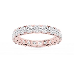 Morgan Cushion Lab Grown Diamond Classic Four Prong Eternity Band