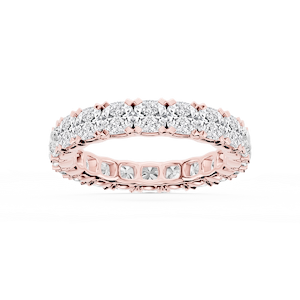 Morgan Cushion Lab Grown Diamond Classic Four Prong Eternity Band