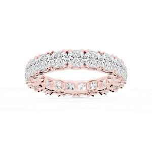 Morgan Cushion Lab Grown Diamond Classic Four Prong Eternity Band