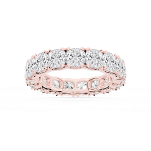 Morgan Cushion Lab Grown Diamond Classic Four Prong Eternity Band