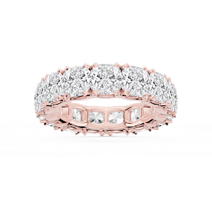Morgan Cushion Lab Grown Diamond Classic Four Prong Eternity Band