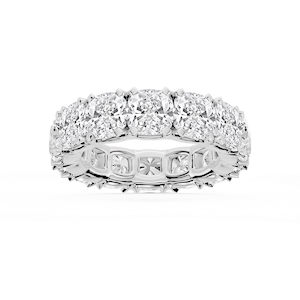 Morgan Cushion Lab Grown Diamond Classic Four Prong Eternity Band
