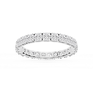 Morgan Cushion Lab Grown Diamond Classic Four Prong Eternity Band